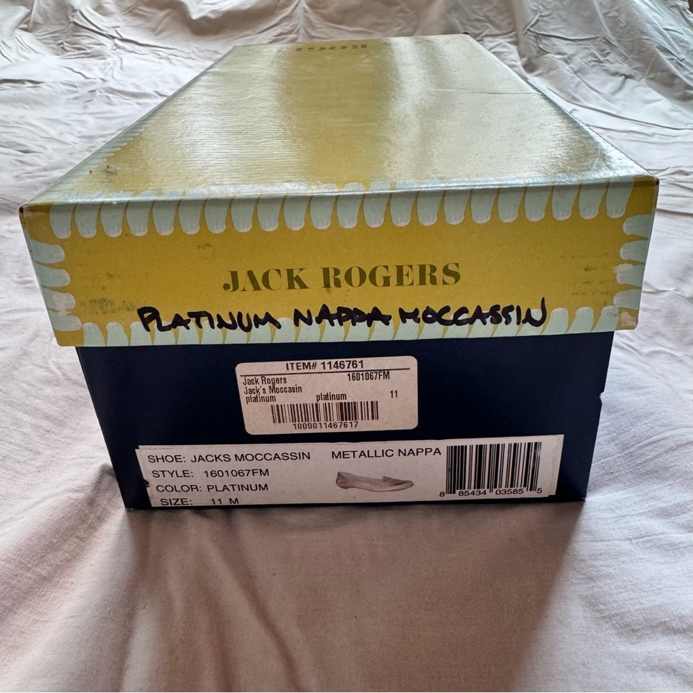 Jack Rogers Women's Metallic Gold Moccasins - Picture 7 of 7